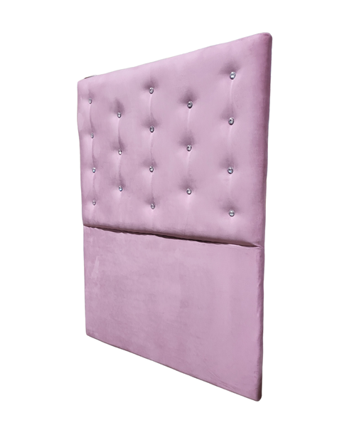 Respaldo 1 Plaza Palo Rosa Botón Diamante a piso Muebles Rimar-2