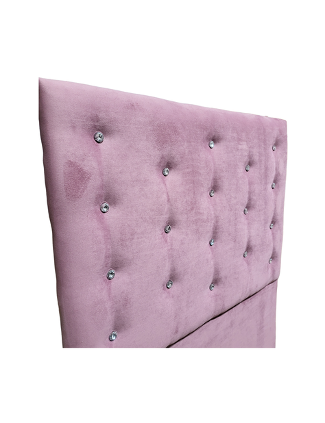 Respaldo 1 Plaza Palo Rosa Botón Diamante a piso Muebles Rimar-4