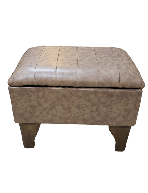 Banqueta Baúl Miel Eco Cuero 60x40x45x20 Muebles Rimar-6