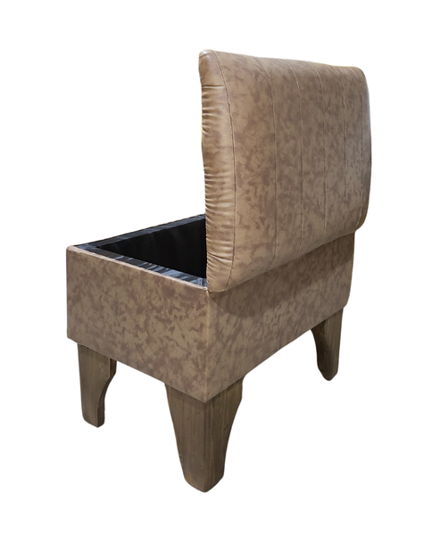 Banqueta Baúl Miel Eco Cuero 60x40x45x20 Muebles Rimar-7