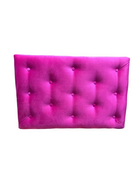 Respaldo 1 Plaza Fucsia Felpa Muebles Rimar-4