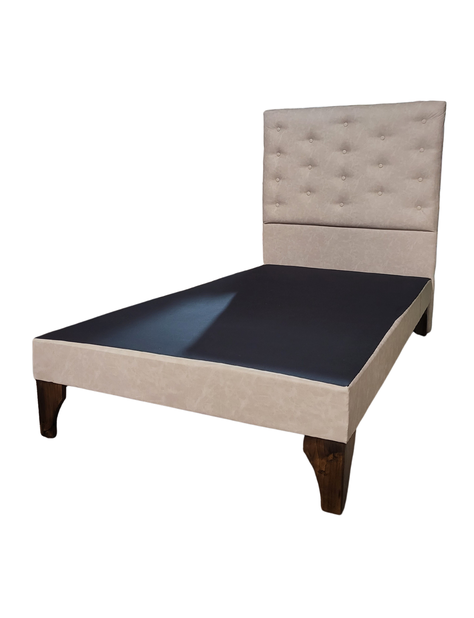 Base Europea 15P Respaldo Beige Eco Cuero a Piso Rimar-2