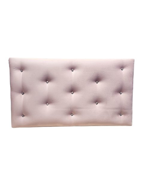 Respaldo 1.5 P Boton Diamante Rosa Pastel Felpa -4
