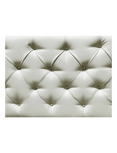 Respaldo Capitoné 2 Plazas Crudo Eco Cuero Diamante Rimar-5