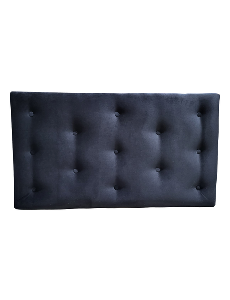 Respaldo 1.5 P Botone Negro Felpa Muebles Rimar-3