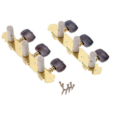 Clavijero Guitarra Alice AO-020B4P - Acero con Clavijas PC-2