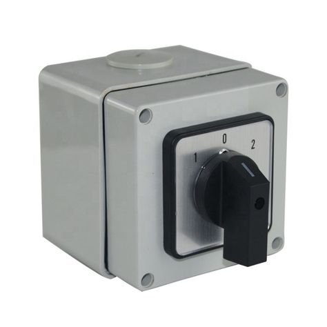 Selector Conmutador 1-0-2 Solar Dc 500v 20a 3p Con Caja Ip66-0