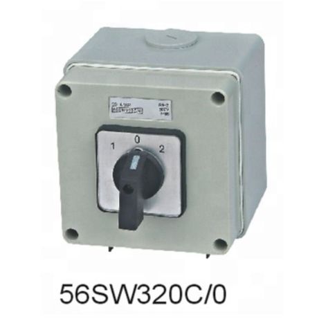 Selector Conmutador 1-0-2 Solar Dc 500v 20a 3p Con Caja Ip66-1