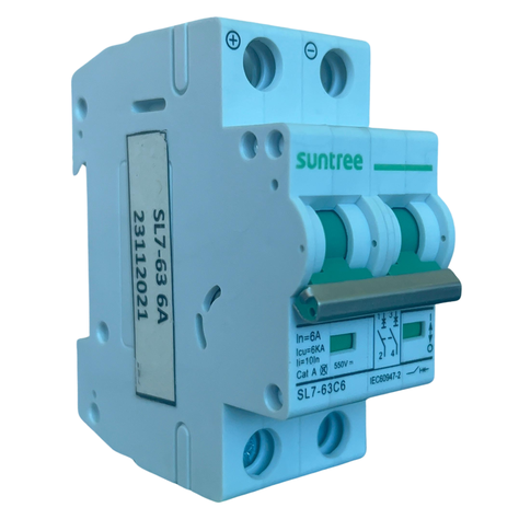Interruptor Automático Dc 6a 550v 2p Bipolar Solar Sl7n-63-2