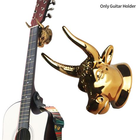Soporte De Guitarra Modelo Bull-hook Para Pared-2