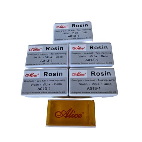 Pack 5 Resina Pecastilla Colofonia Alice A013-1 Violín Cello-0