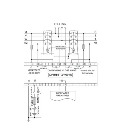 Ats Módulo Controlador Mebay Ats220 Para Generador-4