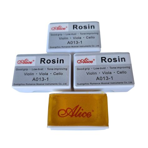 Pack 3 Resina Pecastilla Colofonia Alice A013-1 Violín Cello-0