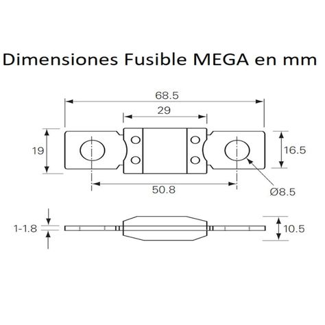 Fusible Mega 150a 70v Para Baterías En 48v-4