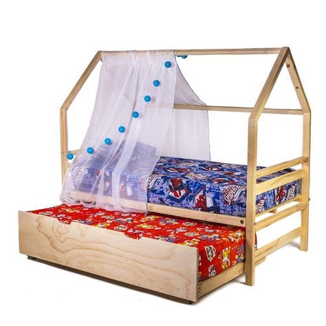 Cama Nido Casita sb - 1 plaza-0
