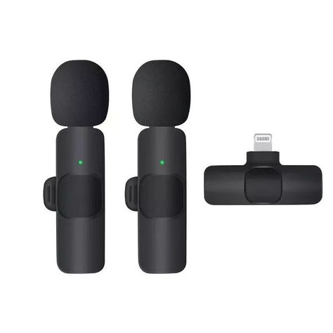 Micrófono Lavalier inalámbrico portátil para iOS 2 unidades-1