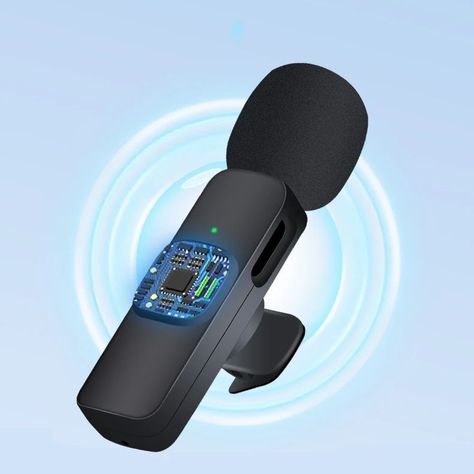 Micrófono Lavalier inalámbrico portátil para iOS 2 unidades-2