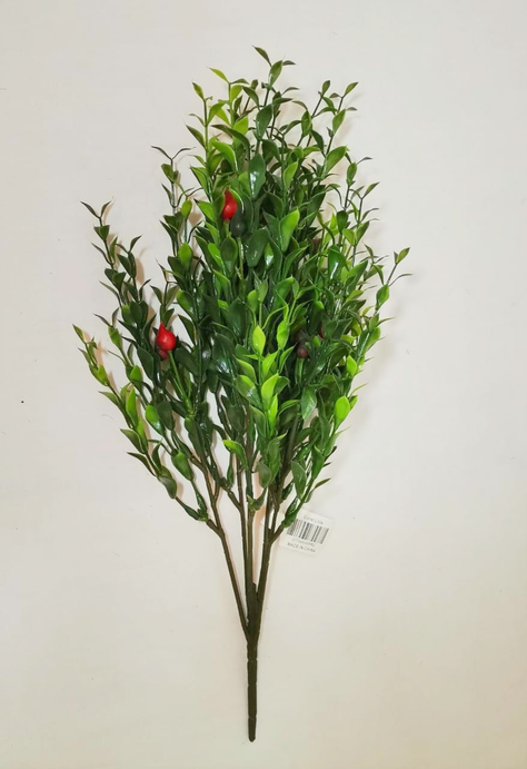 Ramo Boj Con Frutos Rojos 41Cm-0