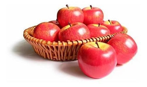FRUTA ARTIFICIAL MANZANA ROJA COREL -3