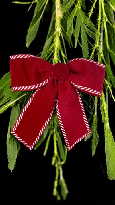 Moño De Cinta Rojo 30 X 25 Cm-1