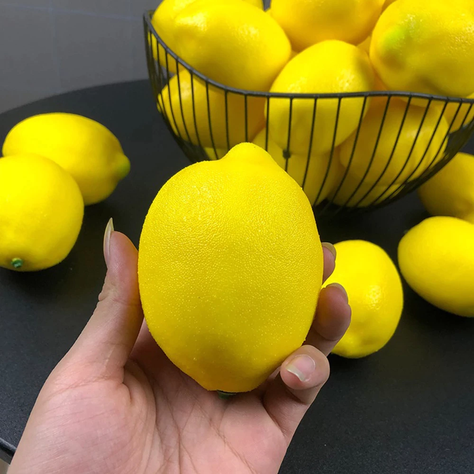 FRUTA ARTIFICIAL LIMON AMARILLO COREL -2