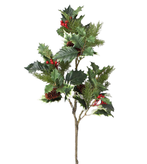 Flor Decorativa Rama De Muerdago 76Cm-1