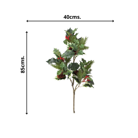 Flor Decorativa Rama De Muerdago 76Cm-2