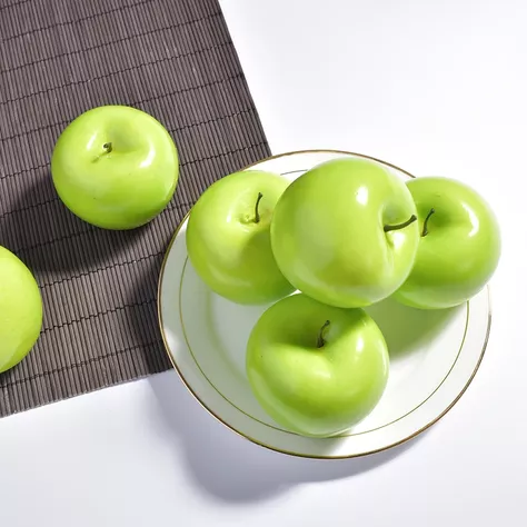 FRUTA ARTIFICIAL MANZANA VERDE COREL -5