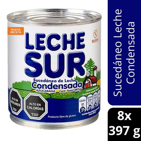 Sucedáneo de Leche Condensada LECHE SUR® Lata 397g Pack X8-0