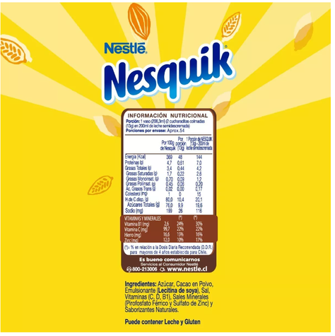 Saborizante para Leche NESQUIK® OPTISTAR® Chocolate Bolsa 700g Pack X3-1