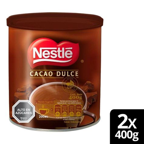 Chocolate en Polvo NESTLÉ® 400g X2 Tarros-0