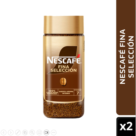 Café NESCAFÉ® Fina Selección Frasco 200g Pack X2-0