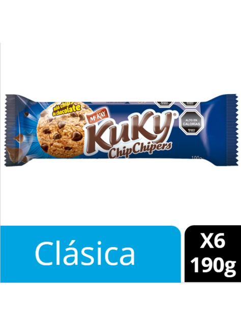 Galleta Chip Kuky Chipchipers 190G X6Por Nestlé-0