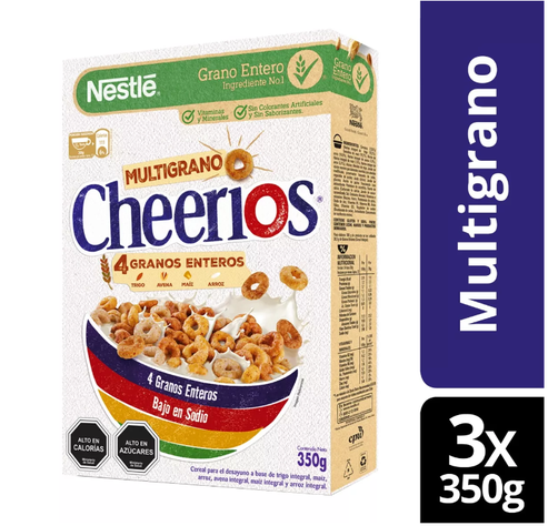 Cereal CHEERIOS® Multigrano 350g Pack X3Por Nestlé-0