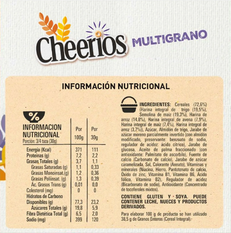 Cereal CHEERIOS® Multigrano 350g Pack X3Por Nestlé-1