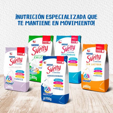 Leche en Polvo SVELTY® Move+ con Colágeno Sin Lactosa 500g Pack X2-2