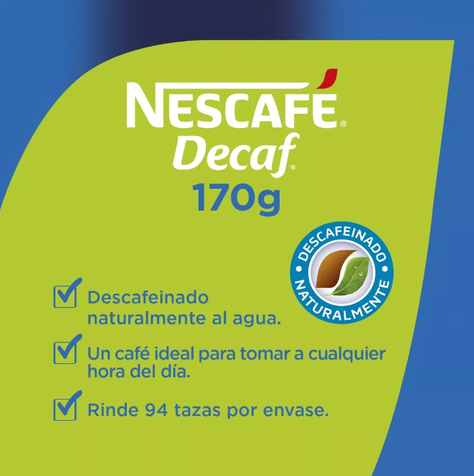 Café NESCAFÉ® Decaf Tarro 170g-1