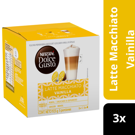 Pack 3 Café NESCAFÉ DOLCE GUSTO® Latte Macchiato Vanilla 10 Cápsulas-1