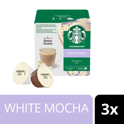 Pack 3 Café STARBUCKS DOLCE GUSTO White Mocha 12 cápsulas-1