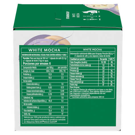 Pack 3 Café STARBUCKS DOLCE GUSTO White Mocha 12 cápsulas-4