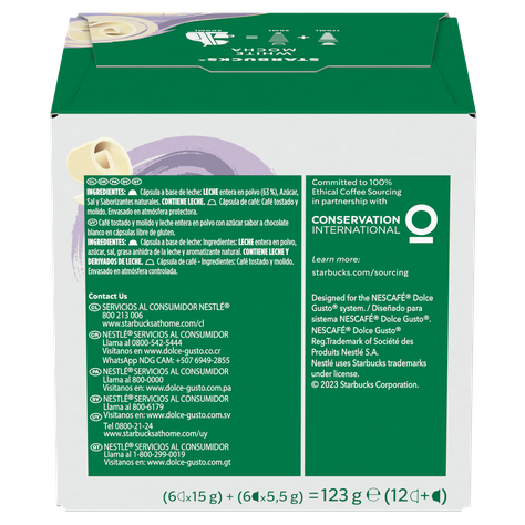 Pack 3 Café STARBUCKS DOLCE GUSTO White Mocha 12 cápsulas-5