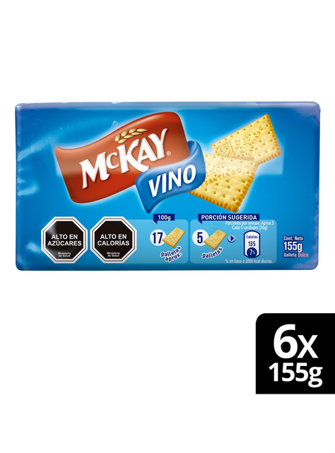 Galletas MCKAY® Vino 155g X6-1