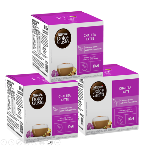 Pack 3 Té NESCAFÉ DOLCE GUSTO® Chai Tea Latte 10 Cápsulas-0