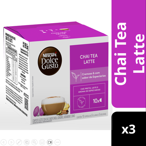 Pack 3 Té NESCAFÉ DOLCE GUSTO® Chai Tea Latte 10 Cápsulas-1