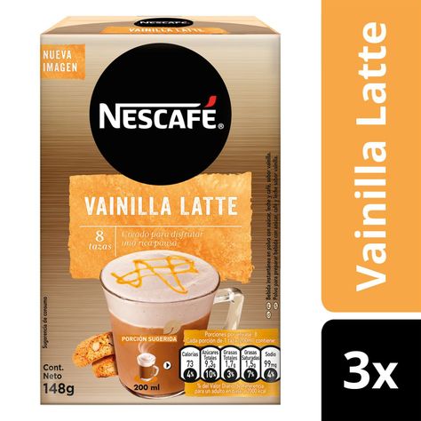 Café NESCAFÉ® Vainilla Latte 8x18,5g X3 Cajas-0