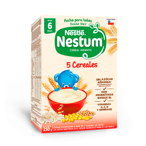 Cereal Infantil NESTUM® 5 Cereales 250g Pack X3-2