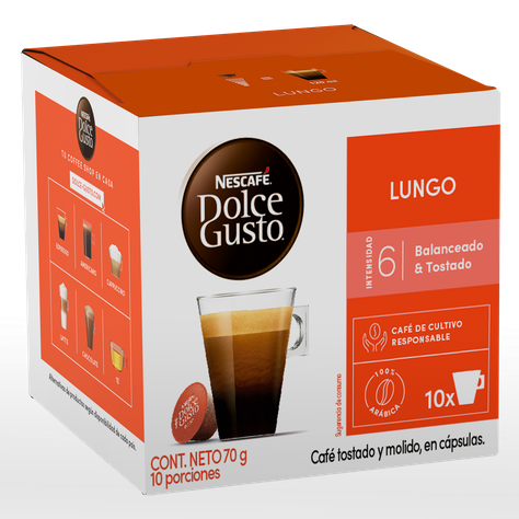 Café NESCAFÉ DOLCE GUSTO® Lungo 10 Cápsulas-0