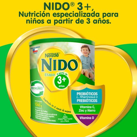 Leche en polvo NIDO® 3+ Protectus® 1350g Pack X2-1