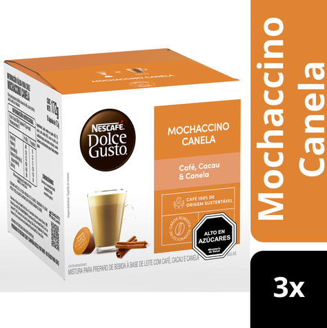 Pack 3 Café NESCAFÉ DOLCE GUSTO® Mocachino Canela 10 Cápsulas -1