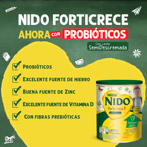 Leche Nido Forticrece Semidescremada 1560g X2 -1